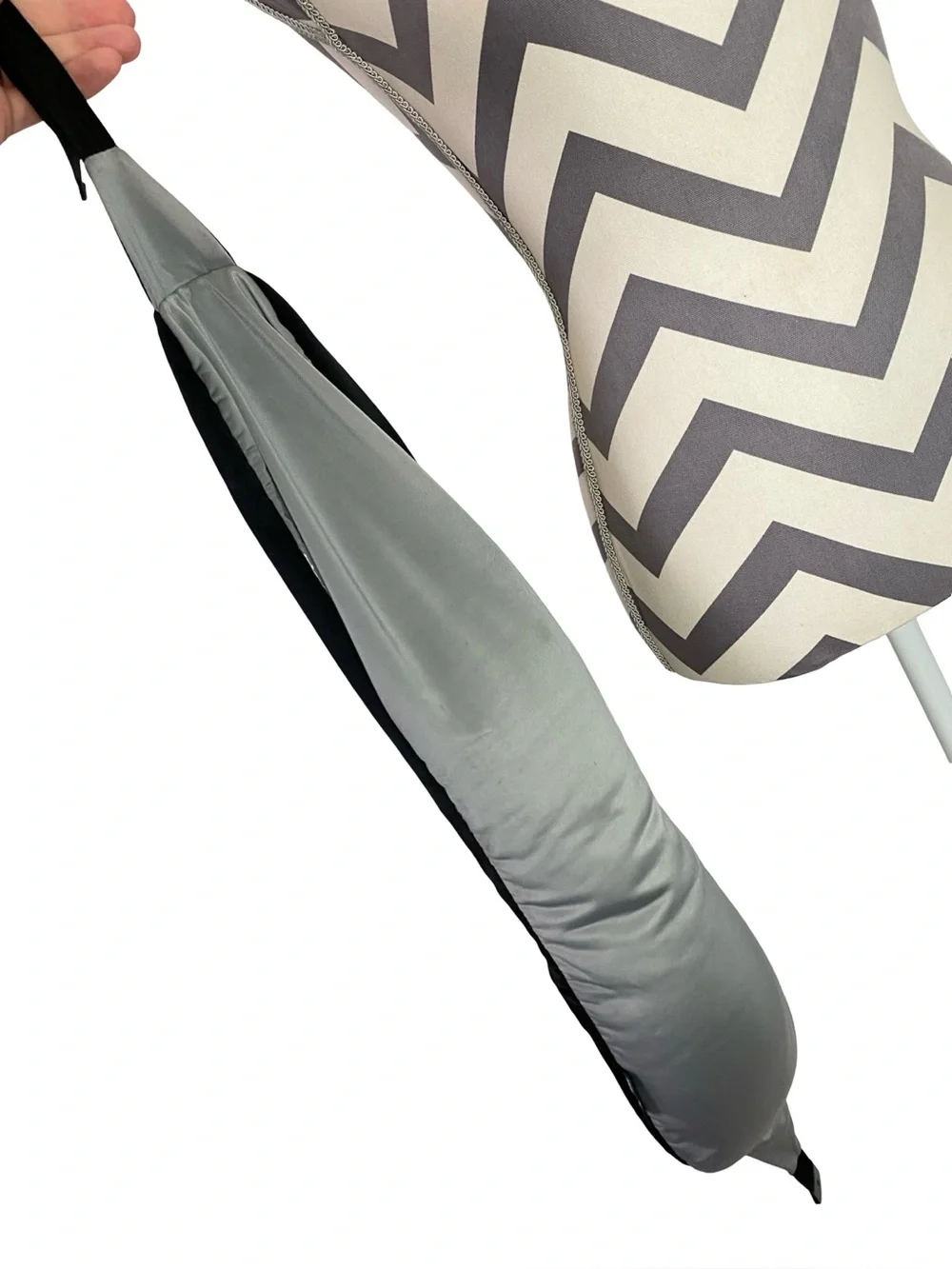 Swiss Gear Neck Pillow Adjustable Strap Black Grey Travel Support